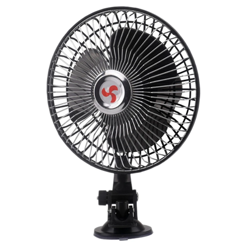 12 В 8 дюймов портативный вентилятор для автомобиля Настольный на присоске