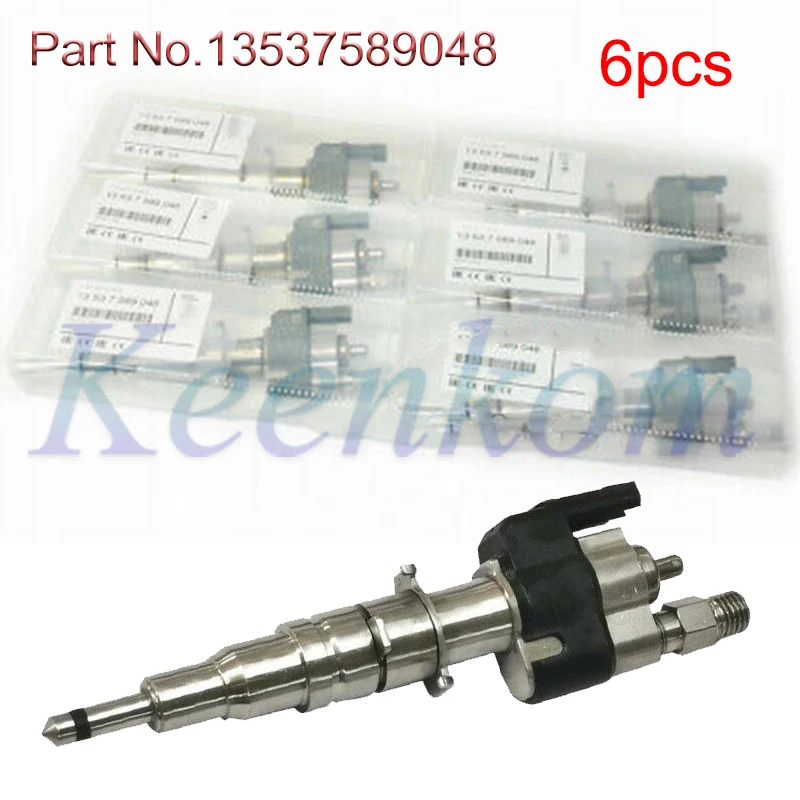 6 шт. топливный инжектор 13537585261 13537589048 13538616079 для BMW N54 N63 135i 335i 535i 550i 650i 740i 750i X5