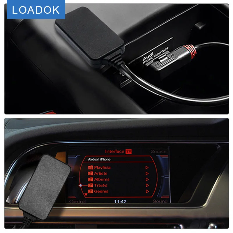 Автомобильный аудиокабель адаптер Bluetooth 5 0 AUX для Audi VW AMI MDI MMI Q5 A5 A7 R7 S5 Q7 A6L A8L A4L