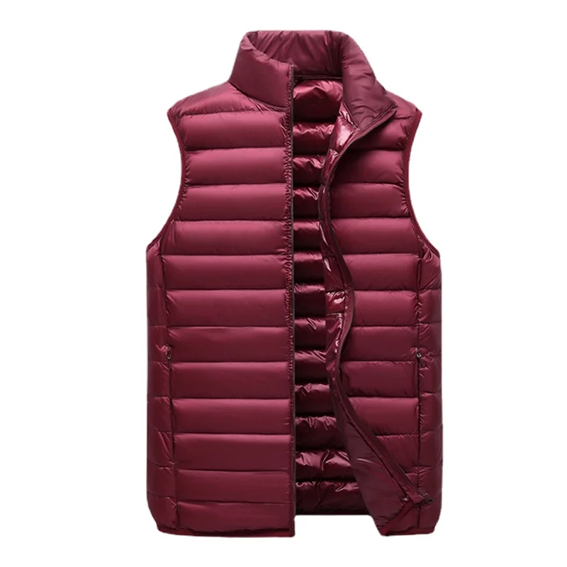 2021 Autumn and Winter Lightweight White Duck Vest Slim Casual Warm Jacket Trend Men's Winter Down Jacket B7702+617-227