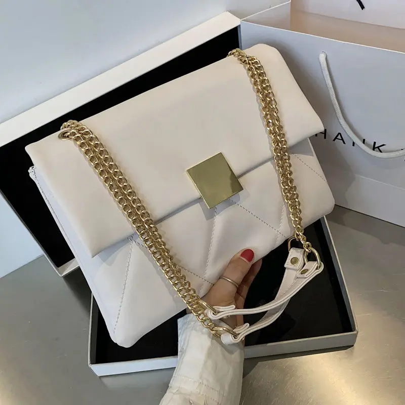

Texture popular bag female 2021 new trendy small bag shoulder bag wild summer chain messenger bag