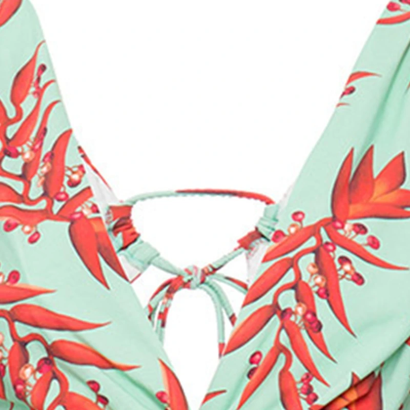 2021 женский сексуальный цельный Монокини с глубоким V-образным вырезом открытой