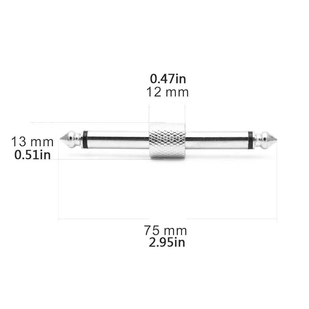 

Guitar Effects Pedal Connector Coulper Jack Interface Cable Adaptor Electric Pedal Board 6.35 Mm 1/4 Inch Audio Extension Cord