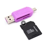 Многофункциональный USB 2,0 кардридер для карт памяти, универсальный кардридер Micro USB TF Mini SD TF, 100% новый и высококачественный