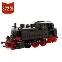 moc technical br 80 steam engine locomotive building blocks german cargo town track railway train bricks model toy for children