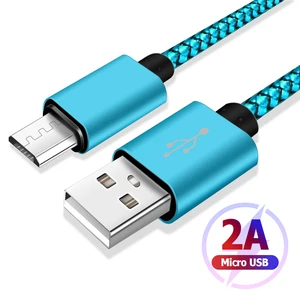 1m 2m 3m Micro USB Cable Android Charger Data Cord Fast Charging Data Cable For Samsung Kindle Motor