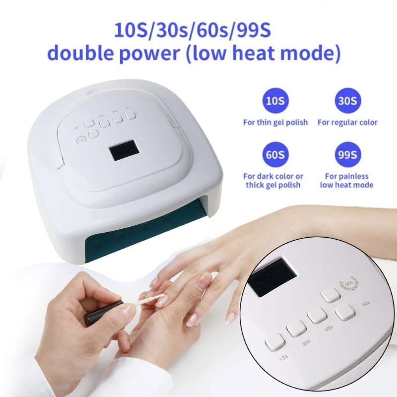 

120W UV LED Nail Lamp Faster Nail Dryer Gel Polish UV Gel Lamp UV Resin Curing Dyer with 4 Timers Resin Casting Tools