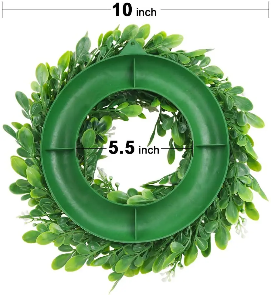 

Artificial Bodhi Green leaf plant wreath Wedding holiday supplies Door decoration Diy Photo props Plant flower wall Home Decor
