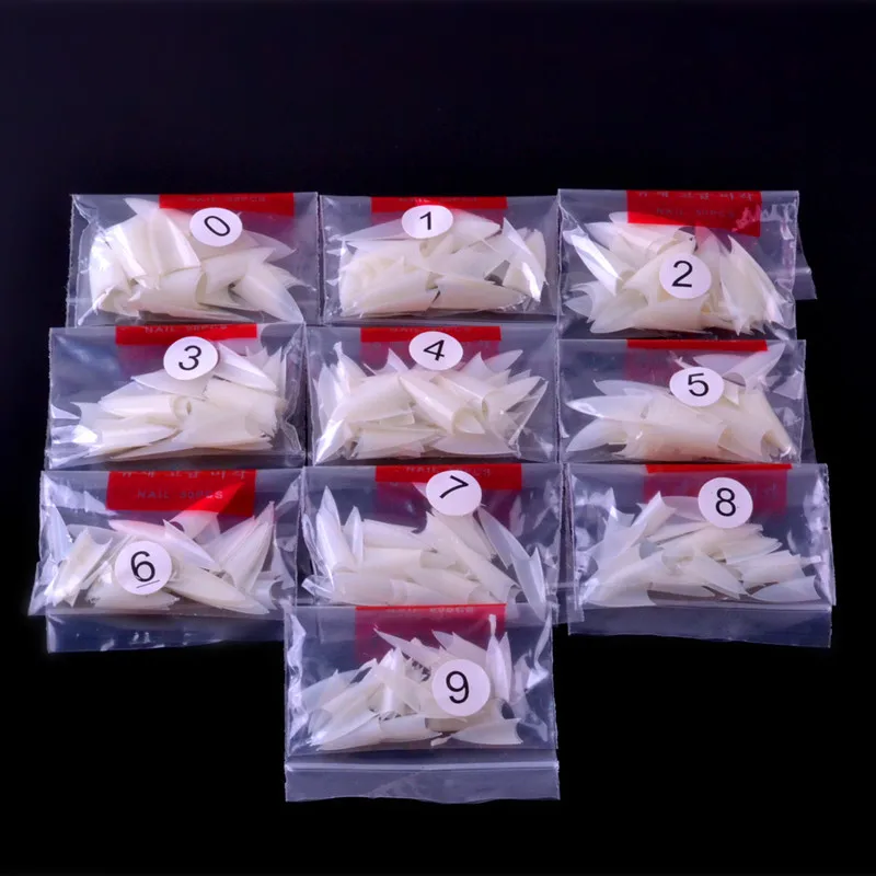 500 шт. в упаковке искусственные ногти на шпильке акриловые французские накладные