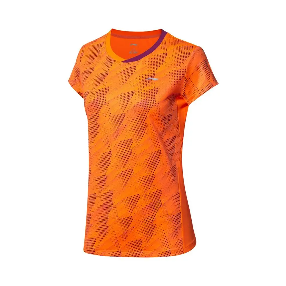 Футболка Li Ning для женщин соревнований по бадминтону 88% полиэстер 12% спандекс на