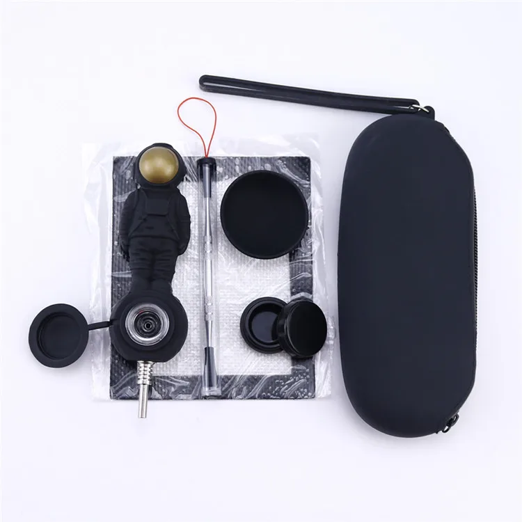 Набор трубок для табака Небьющийся силиконовый инструмент титановый ногтей в