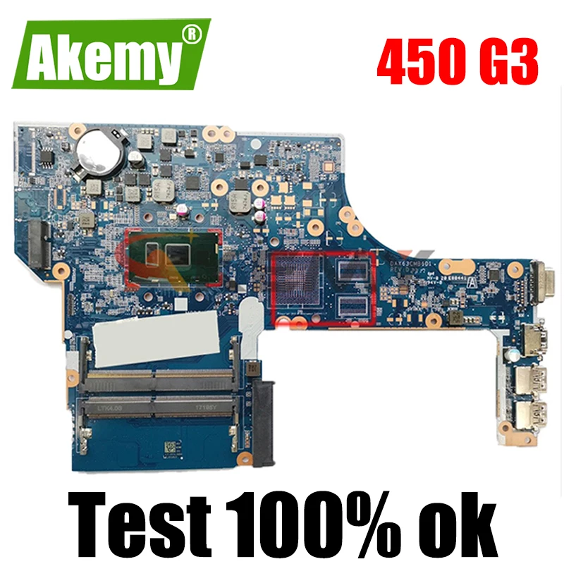

Для HP ProBook 450 G3 i3-6100U 15 объемом памяти 4 Гб/128 PC материнская плата ноутбука 855671-601 855671-501 855671-001 аккумулятор большой емкости DAX63CMB6D1