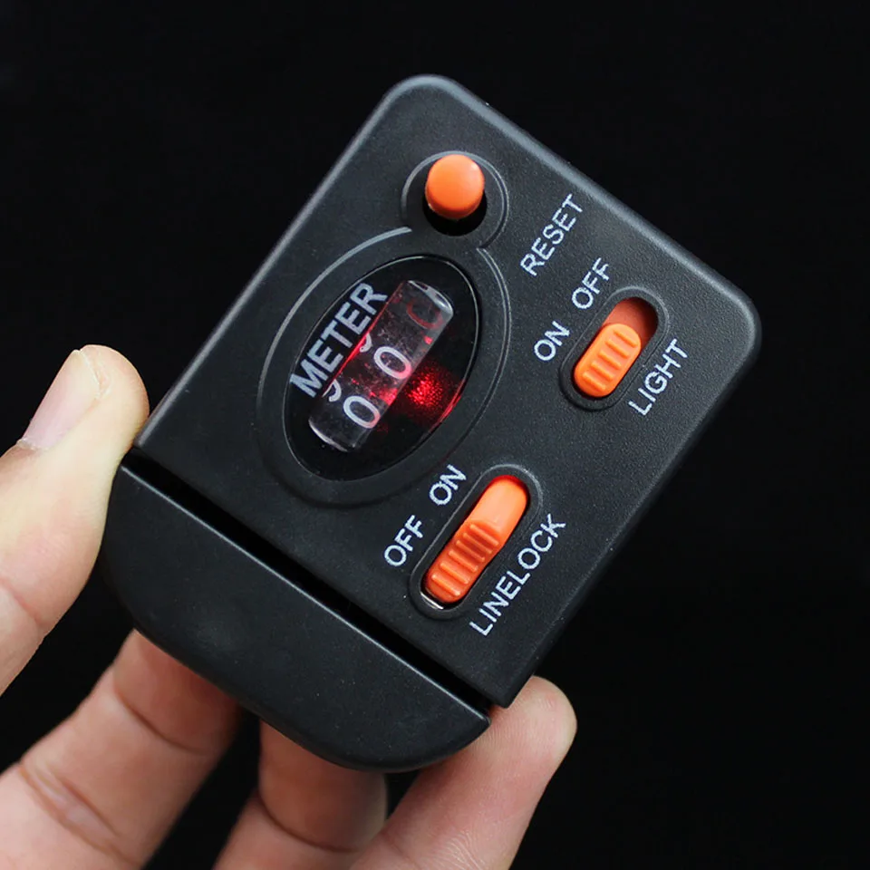 Новый 0-99 9 м Рыбалка Длина линии счетчик цифровой Дисплей леска Глубина поиска