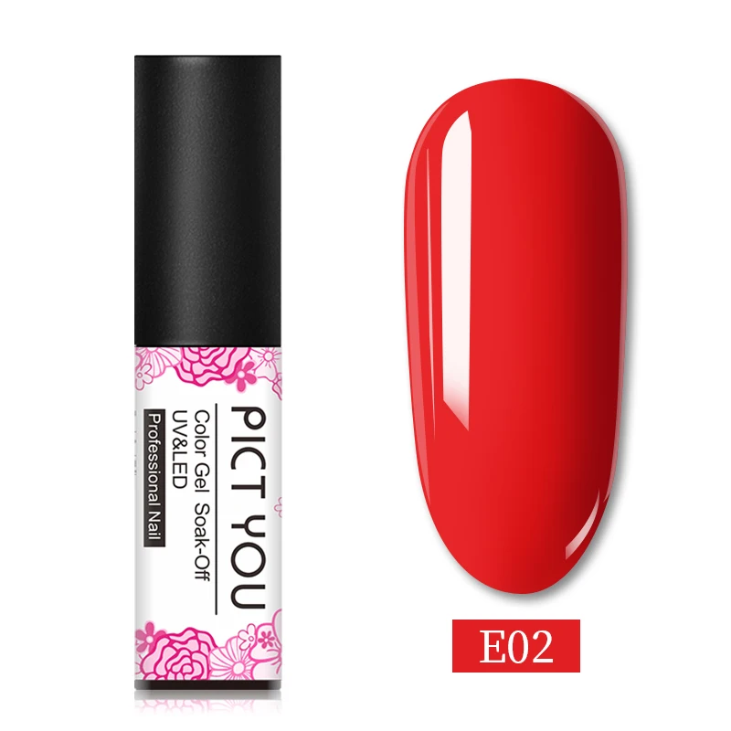 Red Gel PICT вы косметика парфюмерия диспенсер 5 мл матовое желе гель MattingNo протирки закаленного снимите Топ Базовое покрытие био-Гели Soak Off полу-прозрачная; Нейл-арт УФ-гель для ногтей - Цвет: Red Gel
