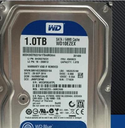

Western Digital WD10EZEX Blue 1TB 7200 RPM 64 MB Cache SATA 6.0 GB/s 3.5 inch HDD