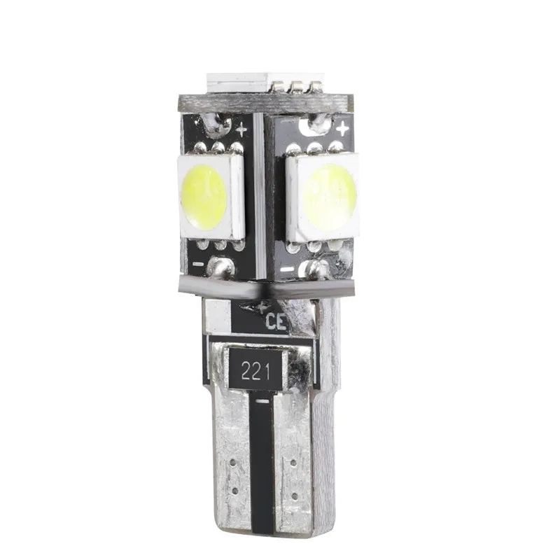 

10 шт. светодиодный светодиодсветодиодный автомобисветильник лампы T10 5050 5SMD