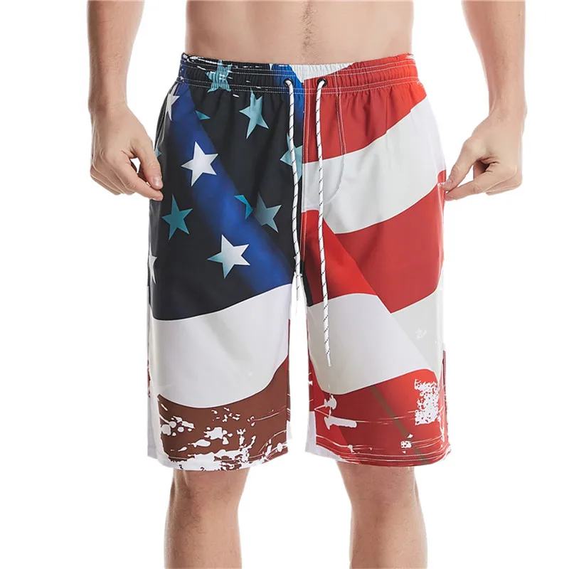 

Men's Board Shorts with Mesh Lining Surfing Pants Bathing Shorts for Men Quick Dry Swimming Trunks Boys Swimsuit Plus Size