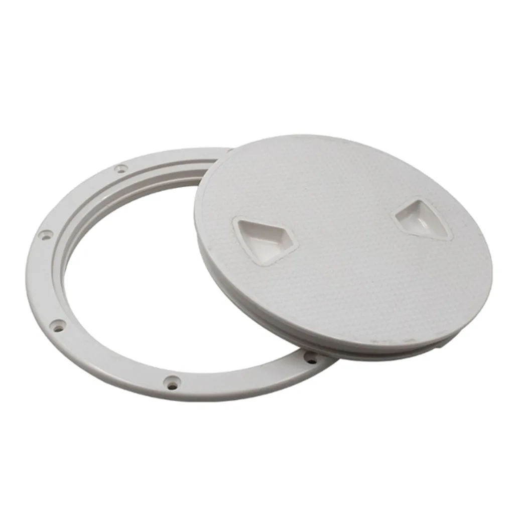 

ABS Plastic Boat 8" Deck Inspection Hatch Cover Screw Out For Marine Boating