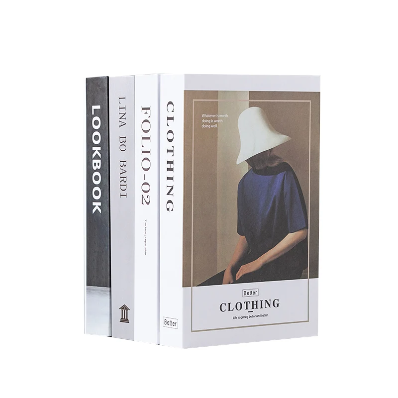 Поддельные книги декорации Имитационные учебники миниатюрные реквизиты