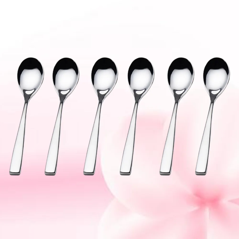 

1PC 304 Creative Stainless Steel Teaspoon Coffee Spoon Dessert Stir Soup Spoons