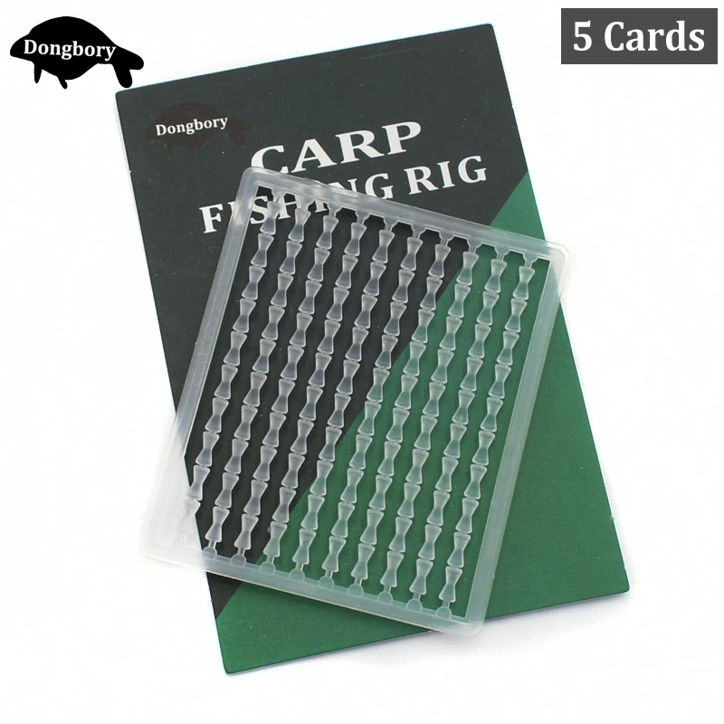 

5 Card=500 PCS Carp Fishing Bait Stops Hair Boilies Bait Stoppers Rig Stop Beads Bait Holder Dumbell Stoppers for Mothed Feeder