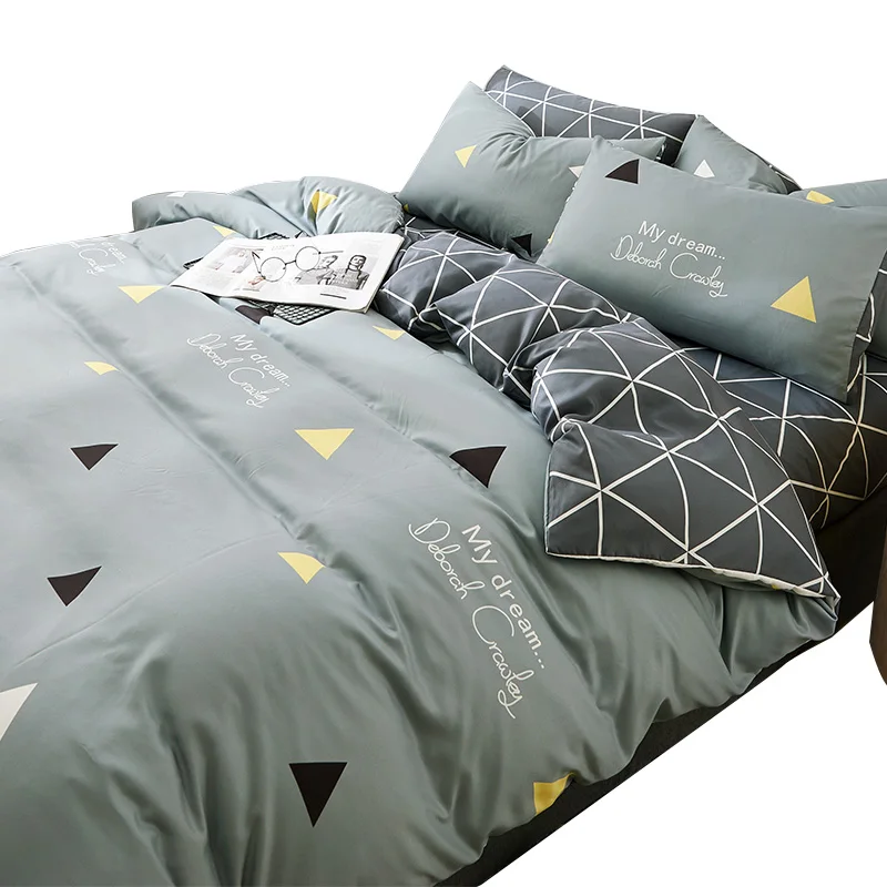 Комплект постельного белья из четырех предметов постельное белье для