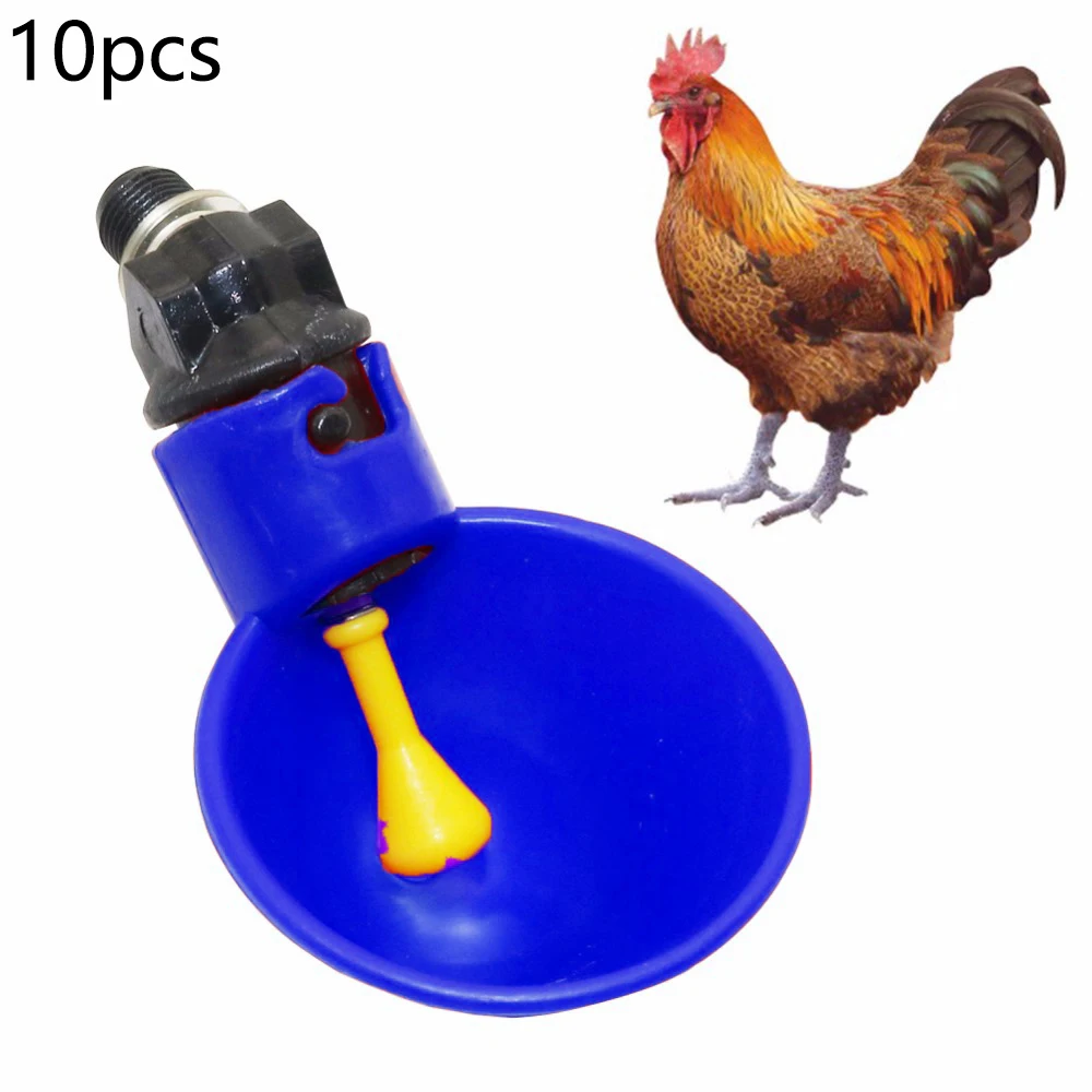 

Duck Automatic Drinkers Poultry Water Drinking Cups 10pcs/Set Chicken Hen