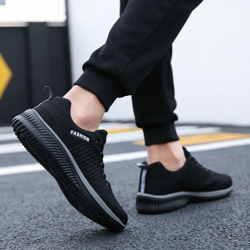 

New Four Seasons Mesh Men Flats Casual Shoes Comfortable With Plush Warm Light Breathable Walking Sneakers Outdoor Big Size