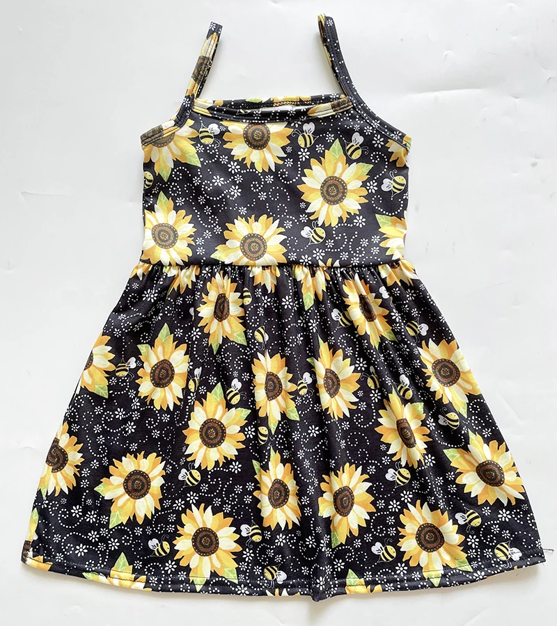 

Новинка, весенне-осенние хлопковые платья с цветами для девочек, детское платье принцессы, повседневные Цветочные костюмы, детская одежда, ...