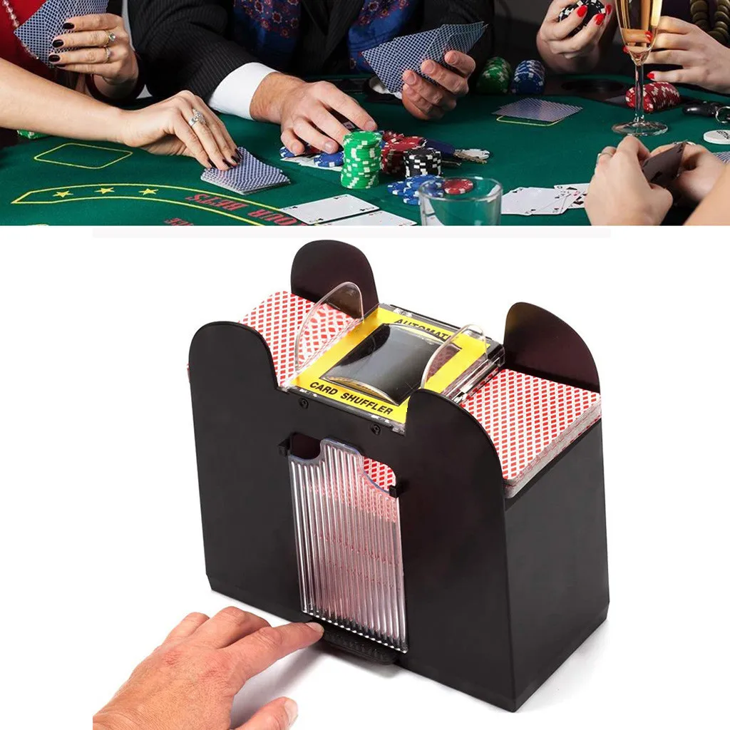 Автоматическая карточка для покера 6 колод Shuffler работающая от батареек игр в