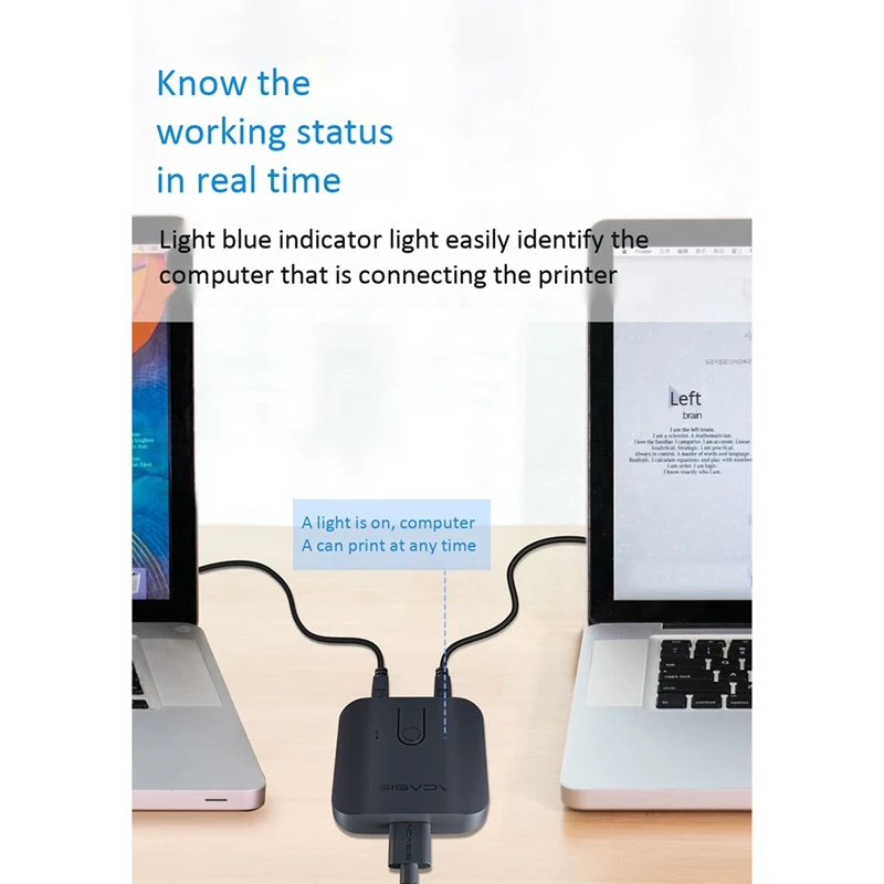 ACASIS 1 порт USB переключатель горячий ключ 2 шт компьютеры ноутбуки совместное