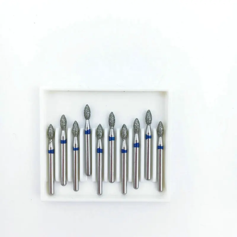 10 шт. Стоматологические алмазные FG высокоскоростные боры для полировки
