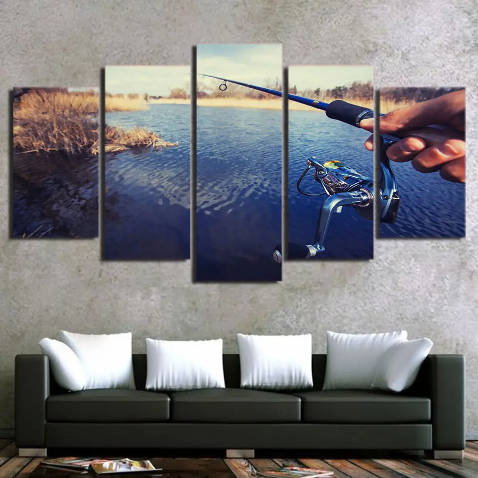 Wall Art плакат Спальня домашний декор партиями по 5 комплектов вид печати Модульная