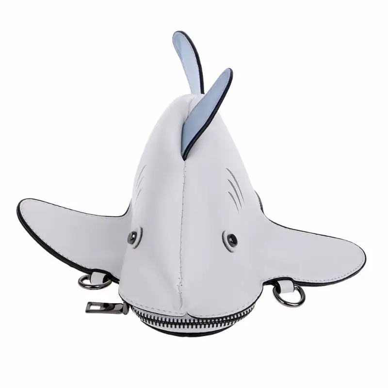 

Personality Design Cross Body Bags Shoulder Bag Novel Shark Shape Clutch Purses Adjustable