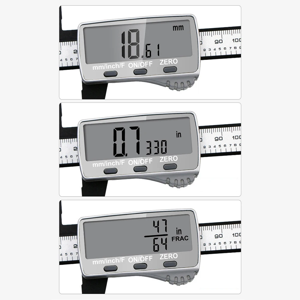 Электронный цифровой штангенциркуль 150 мм с большим ЖК-экраном