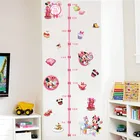 Мультфильм Минни Микки с торт Рост Диаграмма настенные наклейки для детской комнаты гостиной Декор высота измерения Детские Подарки Игрушка