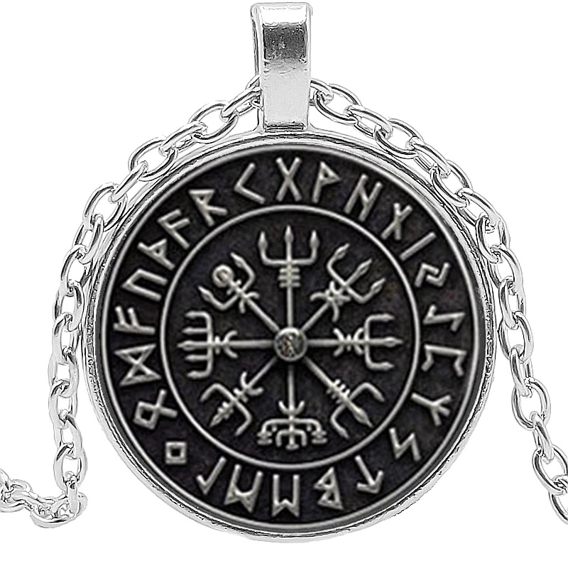 Ожерелье с компасом викингов вегвизир для мужчин и женщин ювелирное изделие