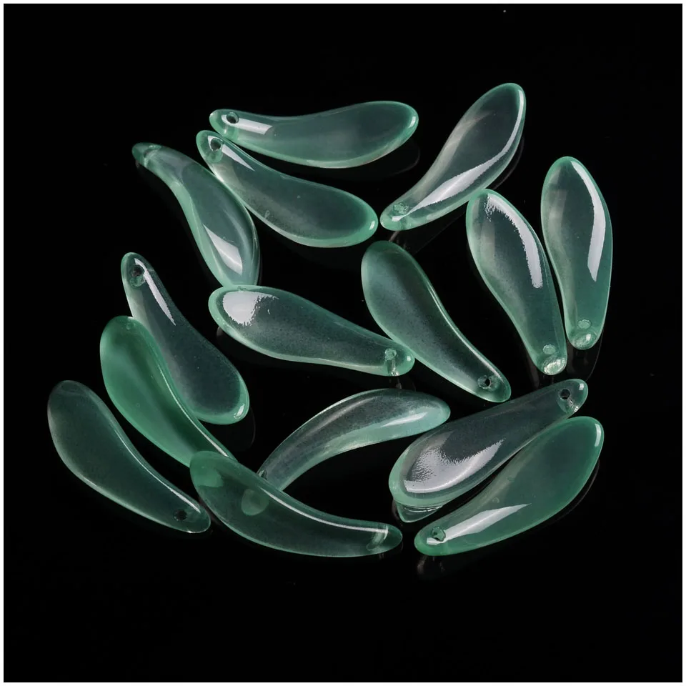 Бусины из зеленой глазури аксессуары сделай сам стеклянные бусины для