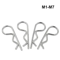 r shape spring cotter split pin clip clamp hair tractor pin for car m1 m1 2 m1 6 m1 8 m2 m2 5 m3m4m5m6m7 m8