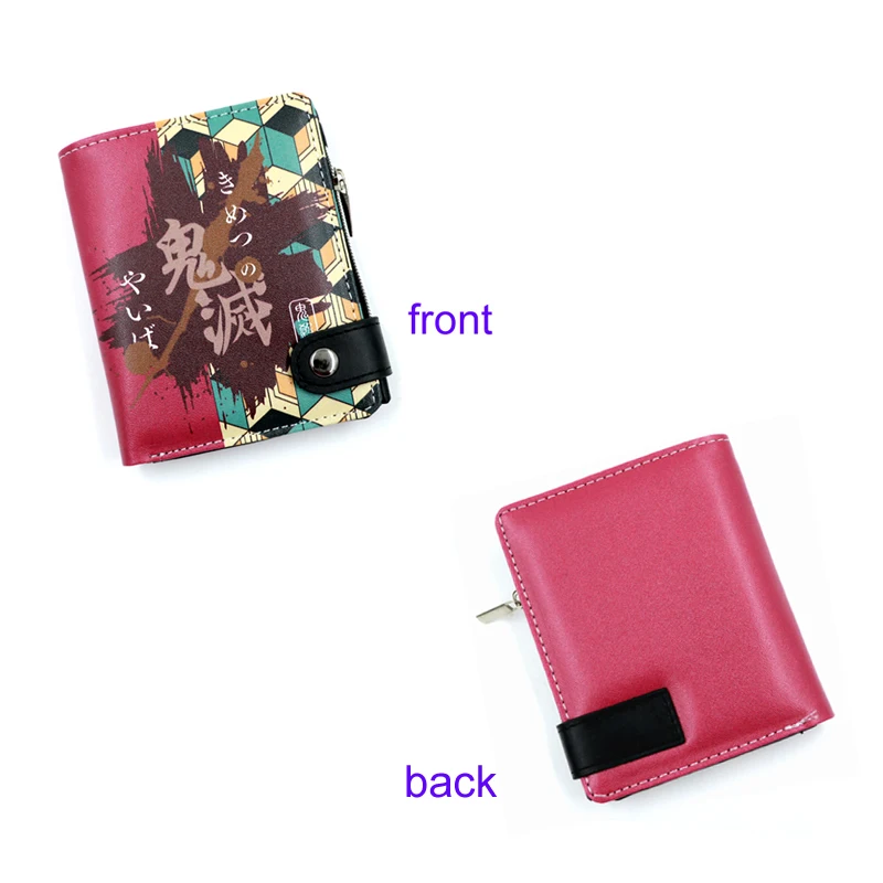 Манга демон убийца: камадо Agatsuma Zenitsu Inosuke Nezuko мягкий бумажник на кнопке молнии