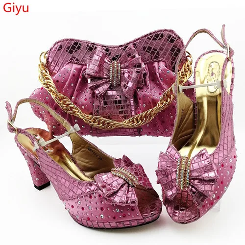 Doershow красивые туфли и сумочки подходящие к комплекту с фиолетовым Лидер продаж