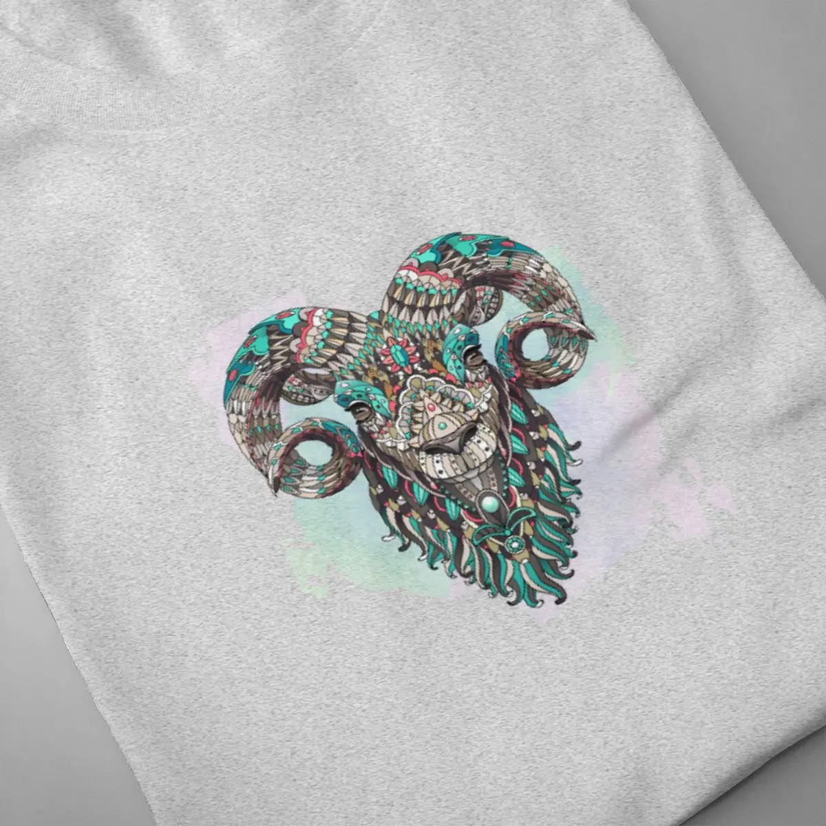 

Goat Summer tops New Men T-Shirt Short Sleeve printed Streetwear cotton O-neck
