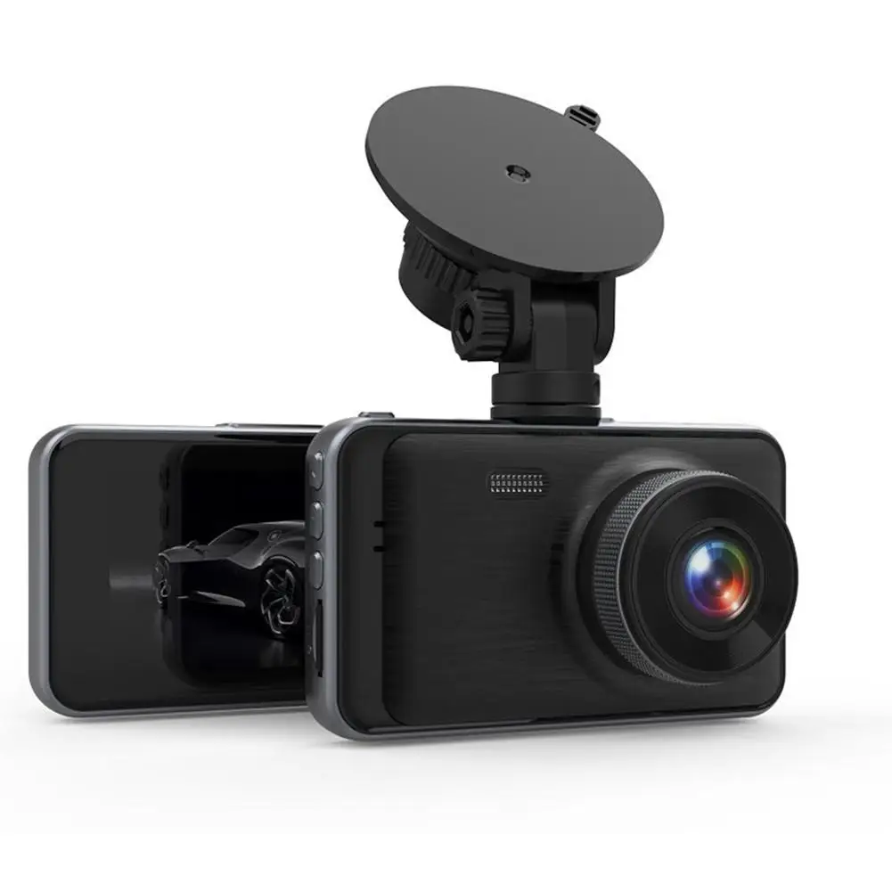Adeeing Автомобильная dvr камера HD 1080P камера с двумя объективами фронтальная+ задняя камера ночного видения видеорегистратор Dashcam заднего вида парковочный монитор аксессуары