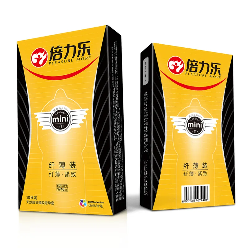 Удовольствие больше 10 шт 46 мм мини презерватив плотно прилегающий рукав для