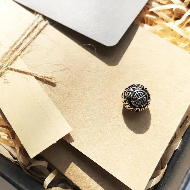 Ом Цветы Роза долгий срок службы бусины шармы стерлингового серебра 925 пробы DIY