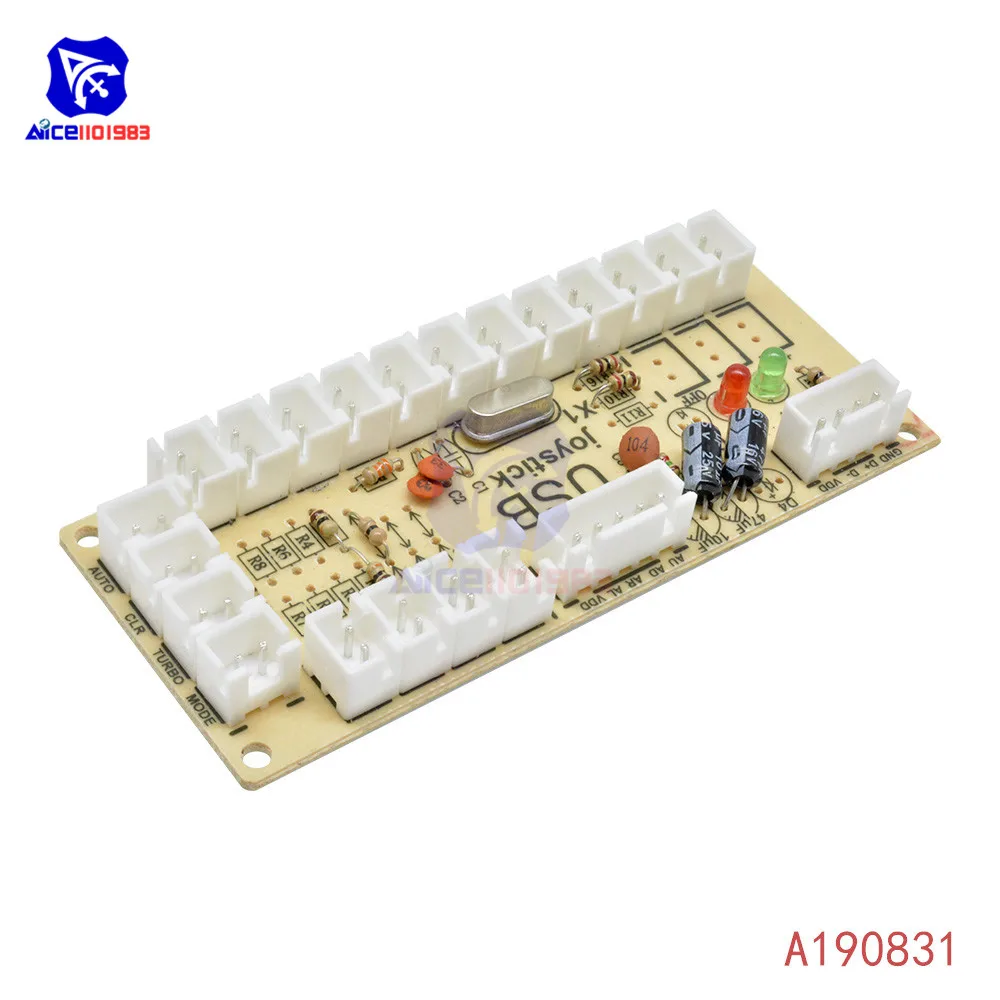 USB энкодер diymore Zero Delay для ПК джойстик и кнопка управления аркадный индикатор
