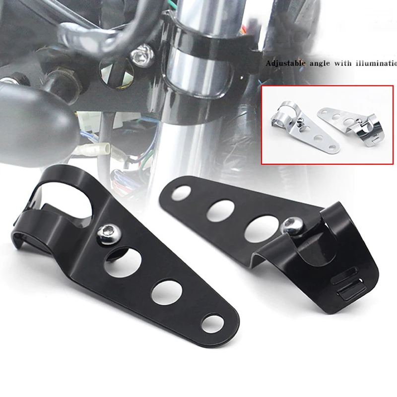 

Universal Motorcycle Headlight Mount Bracket Fork Headlamp Holder Clamp