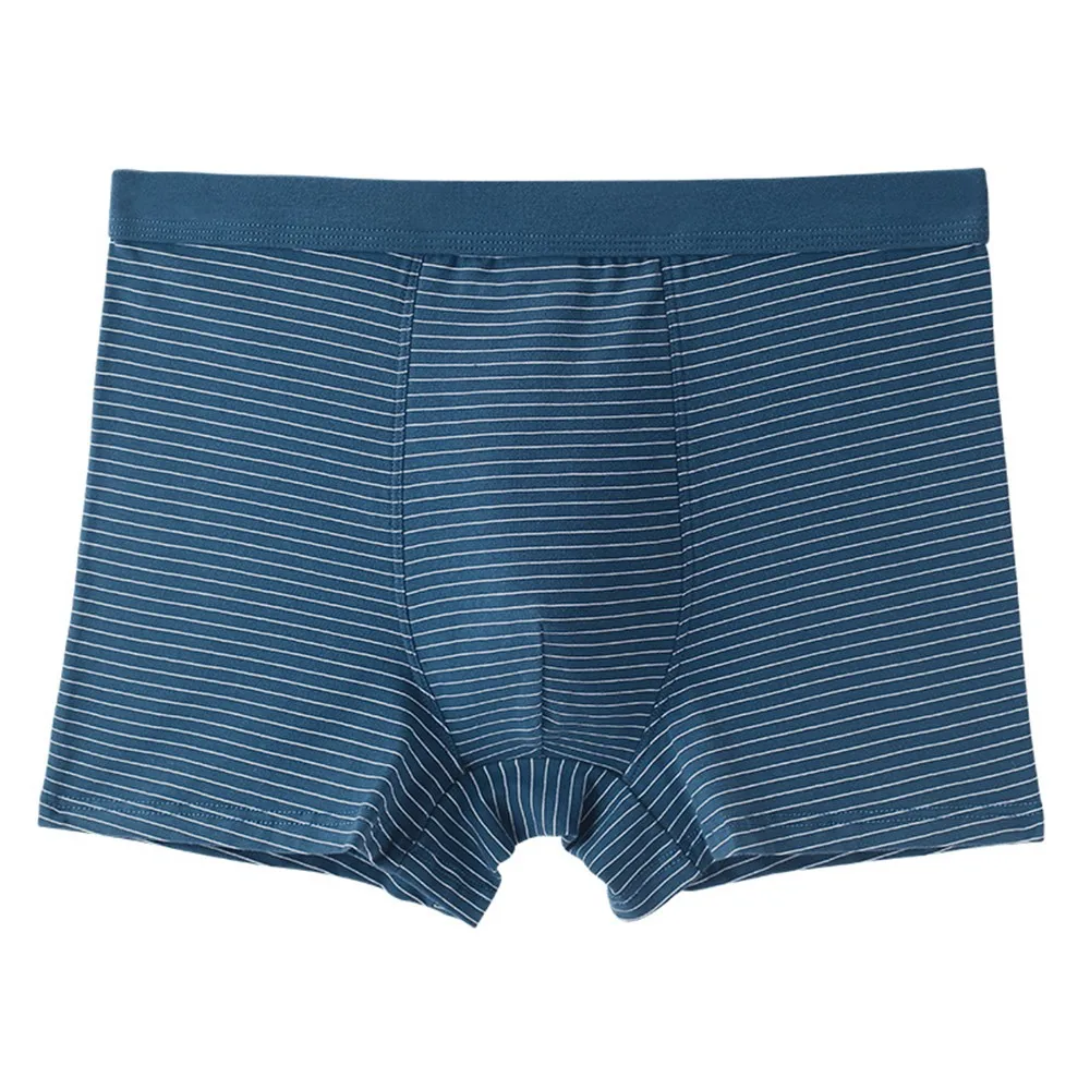 

Mens Cotton Boxer Plus Size Underwear Man Striped Brief Shorts Sexy Man Breathable Panties Male Underpant Calzoncillos Hombre