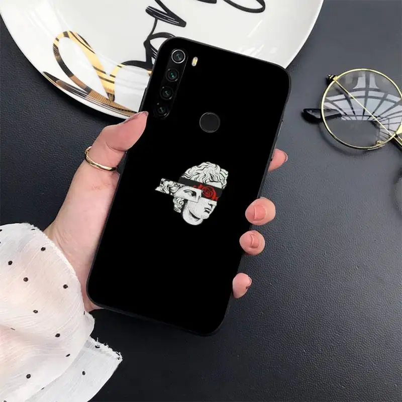 

Black simple lines aesthetic Phone Case For Xiaomi Redmi 7 8 9t a3Pro 9se k20 mi8 max3 lite 9 note 9s 10 pro