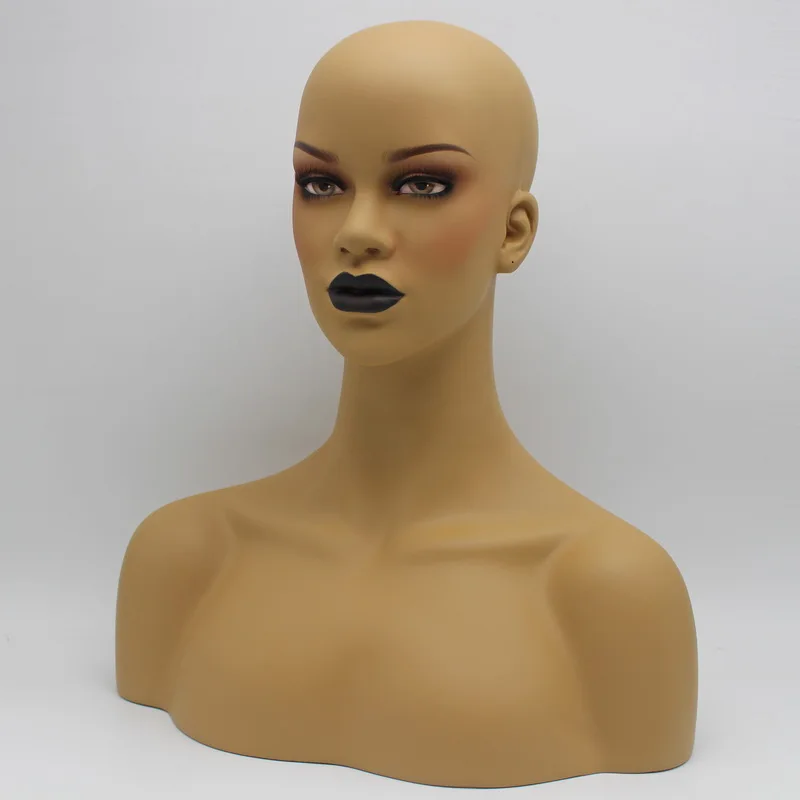 Черная помада женский манекен из стеклопластика голова бюст для париков | Дом и